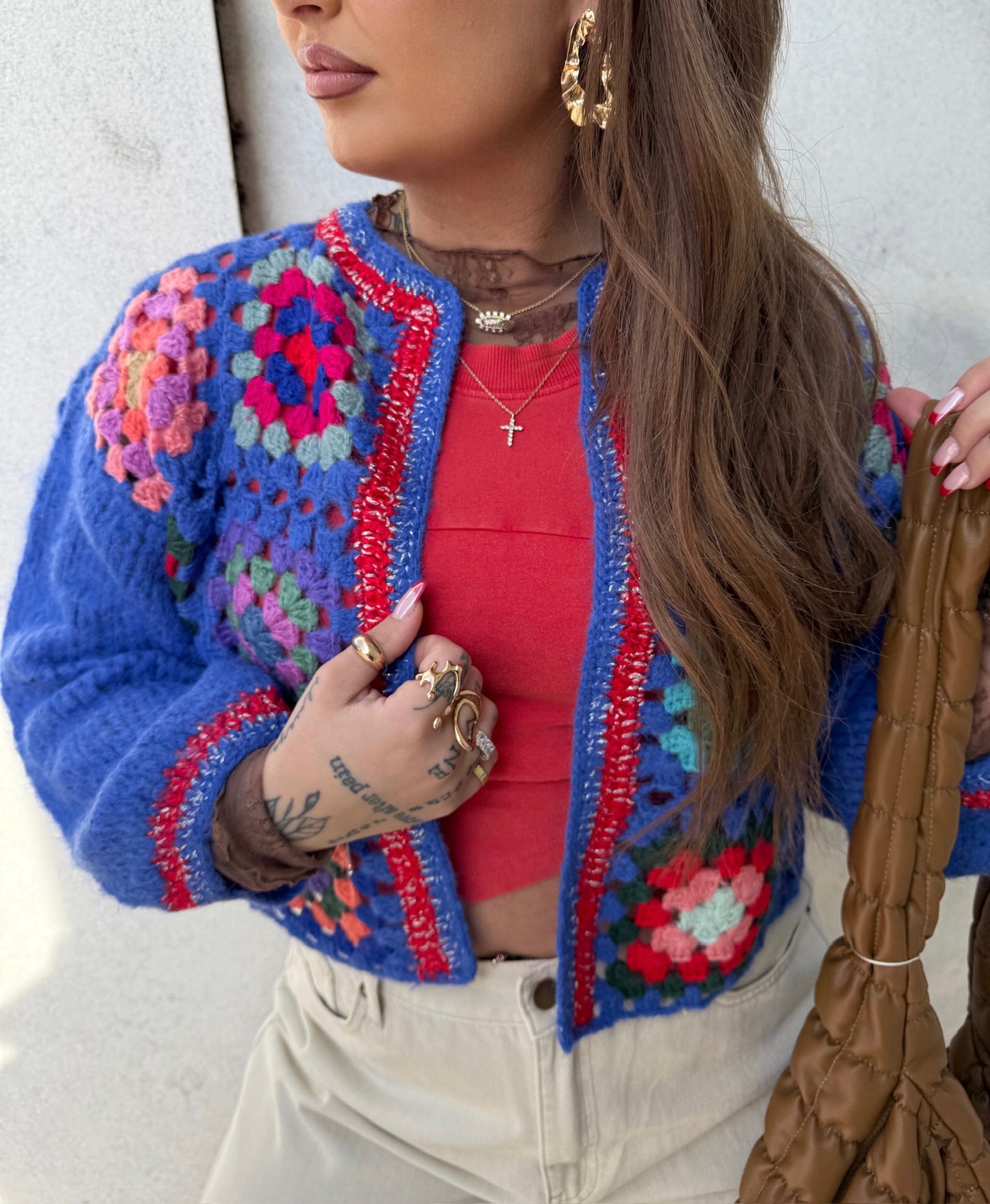 GRANNY ERA CROCHET SWEATER