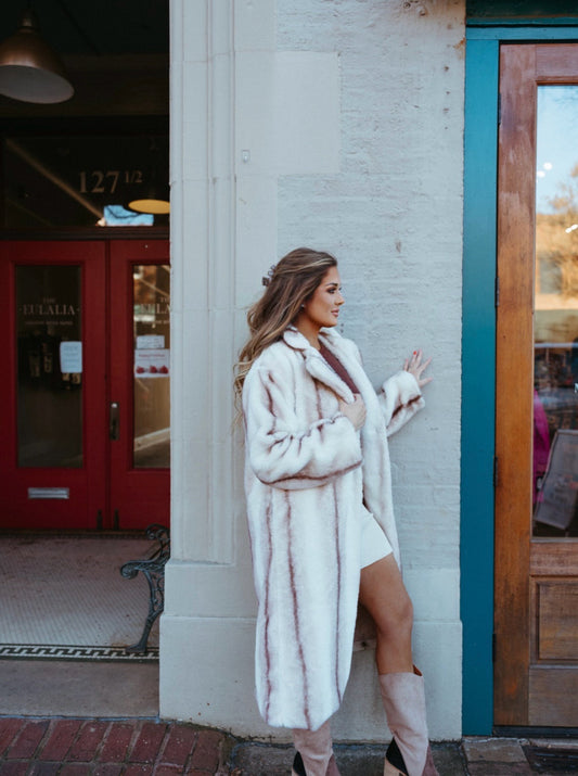 FAUX FUR LONG COAT