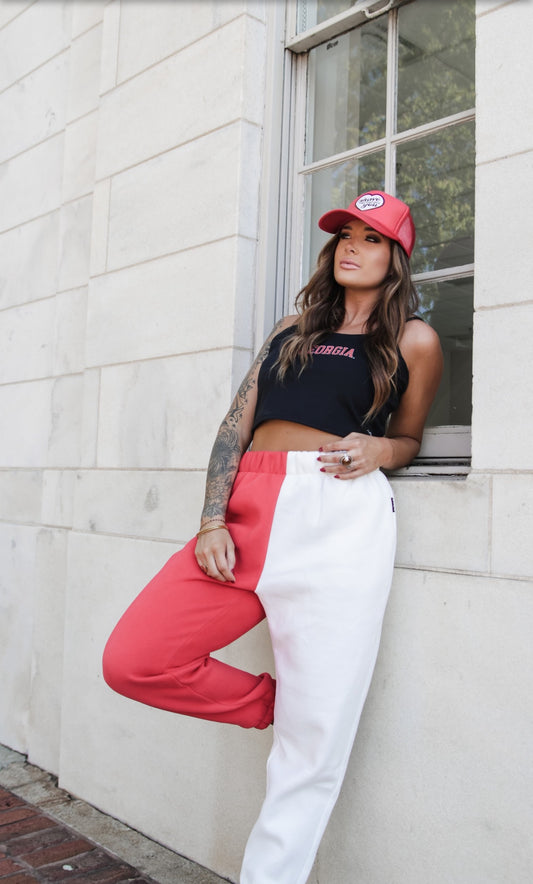 COLOR BLOCK UGA SWEATS