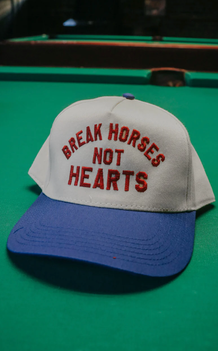 BREAK HORSES NOT HEARTS TRUCKER HAT