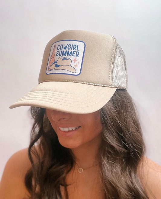 COWGIRL SUMMER TRUCKER HAT